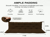 Outdoor Swing Cushions 70 Inch, Waterproof 4" Thick Porch Swing Cushion Replacement with Backrest 68115905