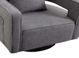29.13"W Swivel Accent Open Back Chair Modern Comfy Sofa Chair With Black Base For Nursery Bedroom W3188P417878