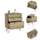 ZNTS Kirsage 3-Drawer Dresser Light Oak B06280380