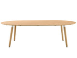 With a clever retractable mechanism, the Wood Grain MDF table top and light wood legs and has a W2920P420922