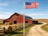 20FT Heavy Duty Telescoping Flagpole Kit, 3x5 American Flag for Outside 38831817