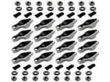 16Pcs Steel Roller Tip Rocker Arms Set Fit for Small Block Chevy 305 350 400 1.6 Ratio 3/8" Stud 79326882