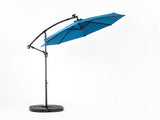 10ft Solar LED Offset Hanging Market Patio Umbrella W640P234516