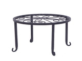 4 Plant Shelves with 4-1 Round Pattern in Black Baking Paint 87824548