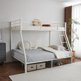 Twin Over Full Metal Bunk Bed for Kids Teens Adults, Heavy Duty Metal Bunk Bed with Ladder & 85584748