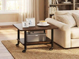 Under Desk Printer Stand with 4 Swivel Wheels and Locking Casters and Storage Shelf Rolling Machine 96579241