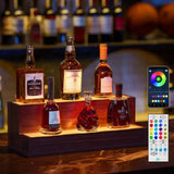 LED Lighted Liquor Bottle Display Shelf, 20 Inch Bar Display Shelf, DIY Illuminated Bottle Shelf W2178P163142
