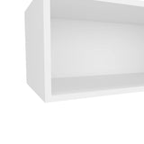 Black Rock Wall Cabinet with Open Storage B062P252212