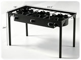 3 Burner Propane Stove 240000 BTU Portable Outdoor Propane Burner Stove Black Metal Frame Max 660 54241863