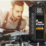20000mAh 12V Car Battery Jump Starter 4000 Peak Amp USB Fast Charging LED Light 14216725