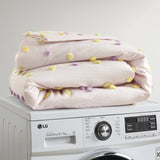 5PCS Full/Queen Cotton Jacquard Pom Pom Comforter Set B035P341217