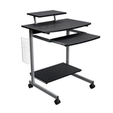 Compact Computer Cart With Storage, Espresso 36352791