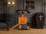 39.4" Halloween Cat Tree, Cat Tower Cat Tree for Indoor Cats with Spacious Cat Condo, Sisal 91631797