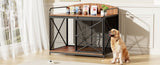 42.8" Heavy Duty Large Dog Crate Furniture for Large Medium Dog, Farmhouse Wooden Dog Kennel Indoor N704P246986D