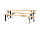 Picnic Combo 3PCS Set, 5.8FT Wood Table and Bench Set 42884483