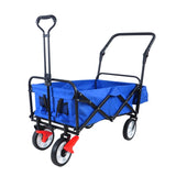 ZNTS folding wagon Collapsible Outdoor Utility Wagon, Heavy Duty Folding Garden Portable Hand Cart, Drink W22747803
