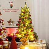 3FT Tabletop Christmas Tree - 363 Branch Tips , 50 Warm White LEDs, Cordless Control Box for 74070071