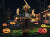 7ft Life-Size Animated Halloween Scarecrow - Sound-Activated 28912663