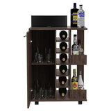 Tennessee Bar Cart, One Cabinet With Division, Six Cubbies For Liquor, Two Shelves B128P176191
