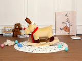 Kids Ride-On Rocking Horse Toy with Lullaby Song,Moose Rocking Toy with Hand Puppets and Safety Belt 43804255
