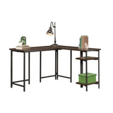 L-Shaped Desk with Rustic Style, Brown finish B356P367890