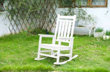 Oversized Rocking Chair with Wood-Texture, Outdoor Rocking Chair for Adults, All Weather Resistant W2103P277202