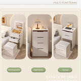 3-in-1 dressing table with flip mirror and light, small dressing table set with visible glass 58566032