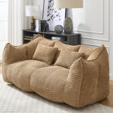 Soft beanbag chair with high resilience foam core for two people. The comfortable square recliner W1996P252275