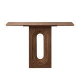 Length 47.24 Inch Entryway Table for Living Room,Narrow Console Table with Unique Loopback Design, W2582P279972