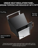 Cyberpit One Pro 25 inch Smokeless Fire Pit, Wood places w/Pull-Out Ash Pan, Portable W944P272791