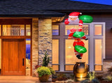 8 Foot Giant Inflatable Santa with 6 LED Lights - 3 Santa Designs 3 "Merry Christmas" Signs, Quick 52468426