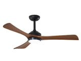 42" Solid Wood Blades Ceiling Fan with Lights Remote Control,Quiet DC Motor 3 Blade Ceiling Fans 6 W3596P460815