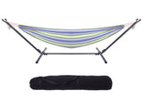 Portable Outdoor Polyester Hammock Set Green 38012549