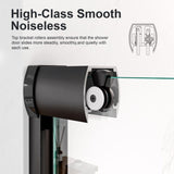 56"-60"W*72" H Semi-Frameless Double Sliding Shower Door, Bypass Shower Door, 1/4" Thick SGCC W2813P296494