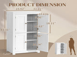 White MDF with vertical stripes, 60*30*110cm, 4-door bathroom vanity 31144451