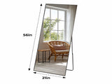 Wall Full Length Mirror, Standing Mirror Full Body with Aluminium Frame, Cloakroom Modern 28294150
