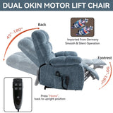 Lift Recliner Chair Heat Massage Dual Motor Infinite Position Up to 350 LBS Large Electric Power 31822417