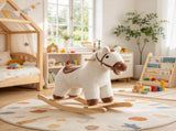 Kids Rocking Horse with Realistic Sounds, Baby Rocker for Boys & Girls with Anti-Tip Limiters 22215133