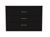 Bethage 3-Drawer Dresser Black Wengue B06280071
