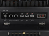 1500W Freestanding Three-door Glass 3D Flame Fireplace with Remote Control/Quartz tube heating/Fake 41952731