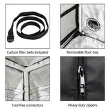 LY-60*60*120cm Home Use Dismountable Hydroponic Plant Growing Tent with Window Green & Black 34597923