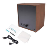 Wooden 3 Automatic Watch Winder, Black Walnut Grain Super Quiet Rotating Box Shaker, 4 Rotation 87862811