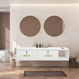 15mm E0 particleboard linen two draw three holes with lock salon cabinet white 85364125