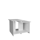 ZNTS Weman 23.6" W Coffee Table with Open Shelf Living Room, Home Office Storage White B200P253736