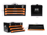 3 Drawers Tool Box with Tool Set--Orange 49944963