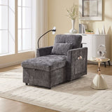 Multifunctional lazy person sofa recliner can be stored storage backrest with cell phone bracket W395P318698