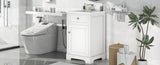 ZNTS 20" Bathroom Vanity with Sink, Bathroom Cabinet with Soft Closing Door, Storage Rack and Adjustable 41060503