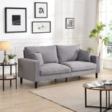 74" High Resilience three seater Sofa, Wooden Frame 3 Seat Sofa, Comfy , Modern Upholstered Sofa, W311P221220