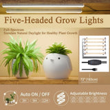 Plant Stand indoor 9-Tiered , 63.6" Tall Plant Stand with 5 Grow Lights, Adjustable Lighting Modes W2887P288504