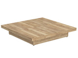 Square Veneer Coffee Table Sliding Top with Storage in Natural Wood Grain 39.4'' N735P388120N